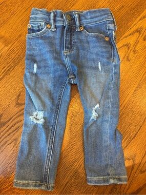 GAP Baby Skinny Jeans in Medium Blue Denim Size 18-24m
